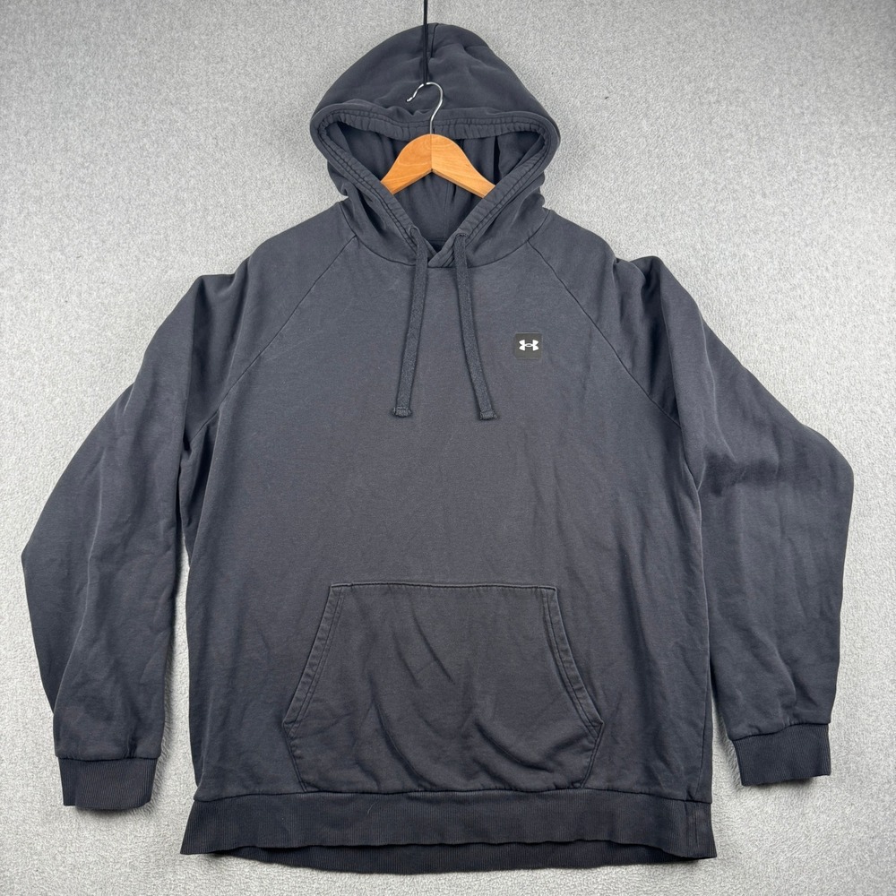 Under Armour Hoodie Mens XL 1357092 Black ColdGear Loose Pullover